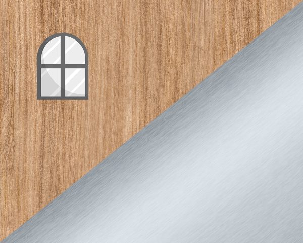 Eichenholz Metall Fenster