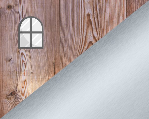 Lärchenholz Metall Fenster