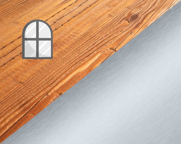 Tannenholz Metall Fenster